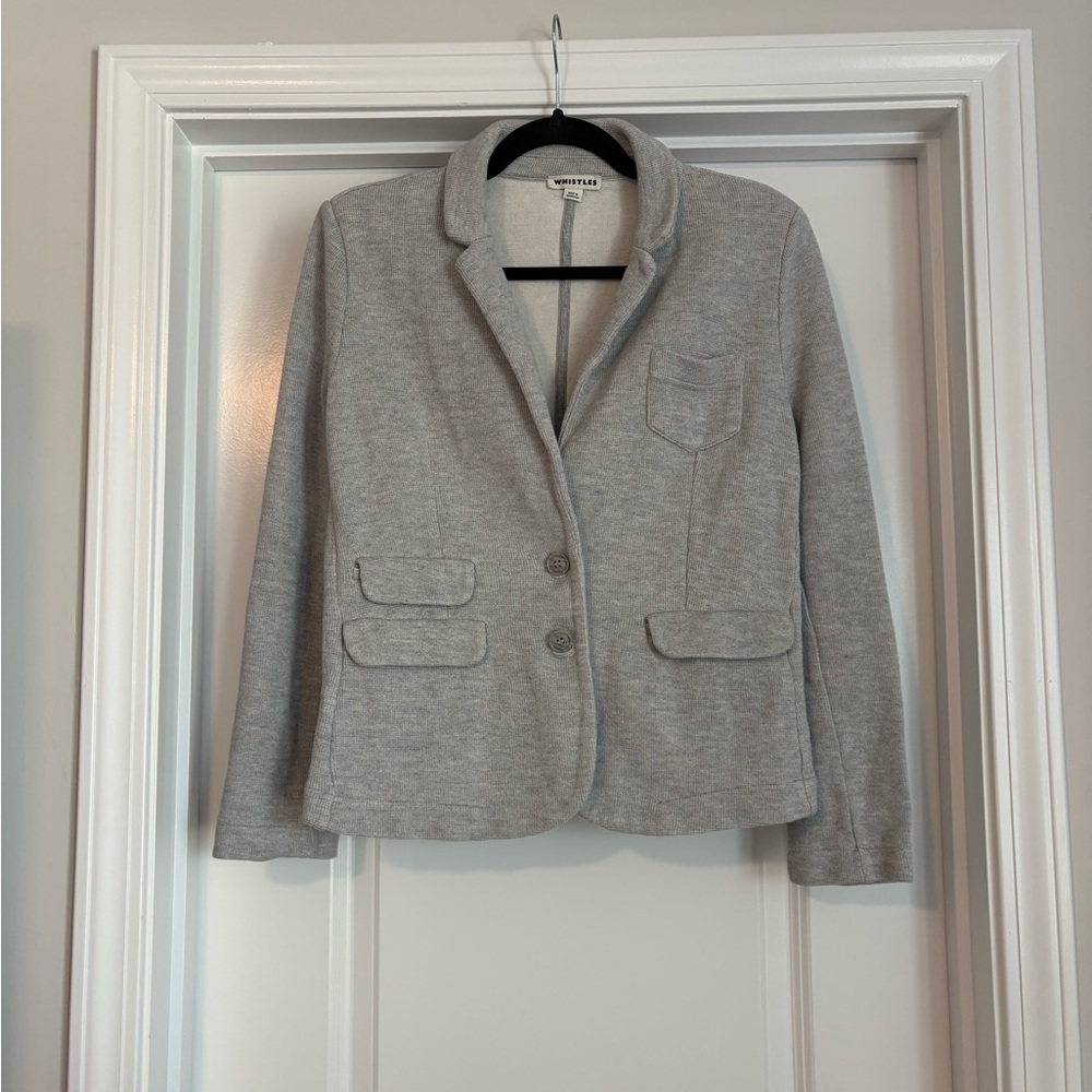 Gray Knit Blazer by Whistles